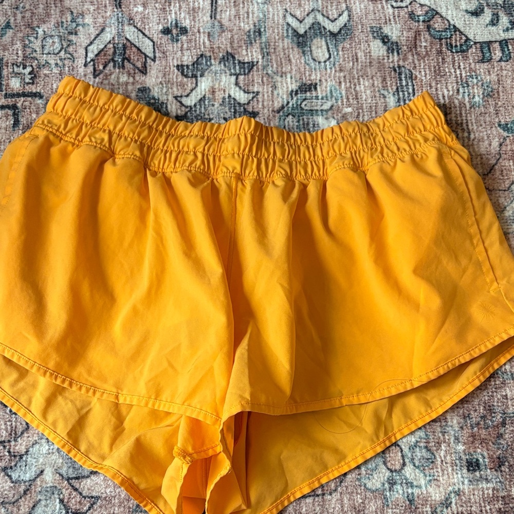 Aerie Vibrant Orange Athletic Shorts